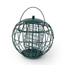 caged suet block feeder