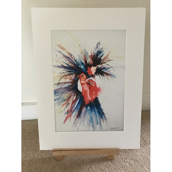 CLEARANCE Crazy Bird - Watercolour Print