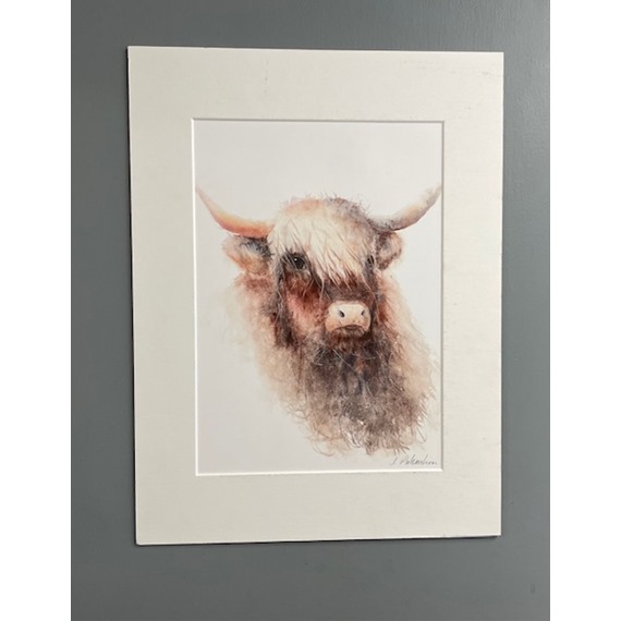 Clearance Heather The Highlander - Watercolour Print