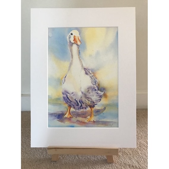 CLEARANCE Out for a Gander - Watercolour Print