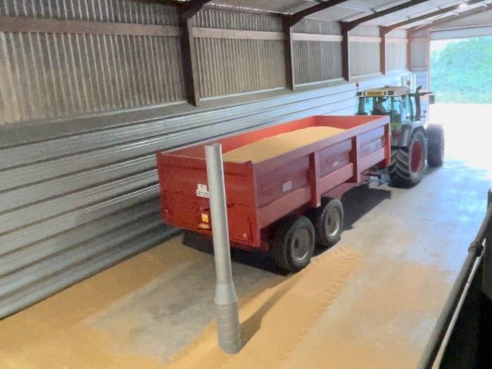 Harvest time - tractor and truck